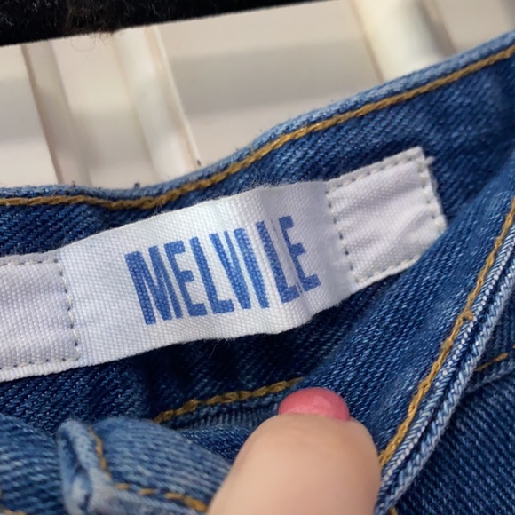 Brandy Melville Button Up Denim Skirt - Picture 2 of 7